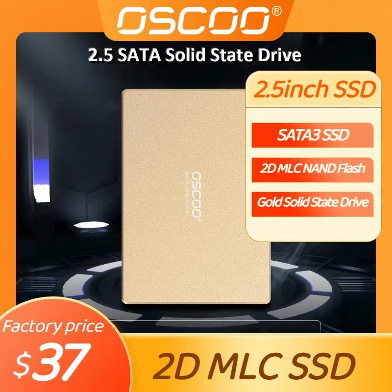 OSCOO MLC  ָ Ʈ ̺, ũž ƮϿ, 2.5 ġ SATA SSD, 512GB, 256GB, 128GB ϵ ũ, 2D MLC  ÷ SSD